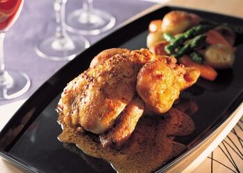 マイユレシピ ひな鶏のマスタードソース