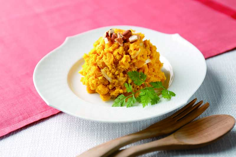 マイユレシピ ハニーマスタードパンプキンサラダ